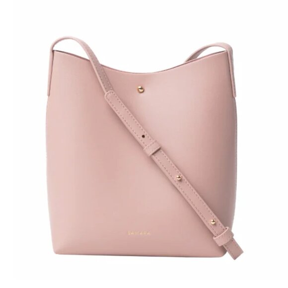 Samara NWT Medium Shoulder Bag Peony Vegan Leather and Vegan Suede Interior - Picture 2 of 8